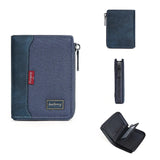 RFID Simple Short Men Zipper Wallets Luxury Brand Card Holder Male Wallet Photo Holder Coin Pocket Man Purses Wallets for Women