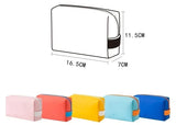 Women Travel Cosmetic Bag Waterproof Pu Cute Candy Colors Woman Makeup Bags Portable Toiletry Storage Bag Organizer Box