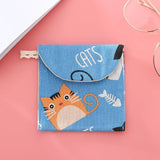 Portable Women Cosmetic Organizer Sanitary Napkin Storage Bag Girls Ladies Cute Coin Card Sanitary Pad Pouch Small Cosmetic Bag