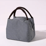 Hot Sale Stripe Women's Kids Lunch Bag Waterproof Insulated Picnic Food Storage Container Thermal Handbag Cooler Bag