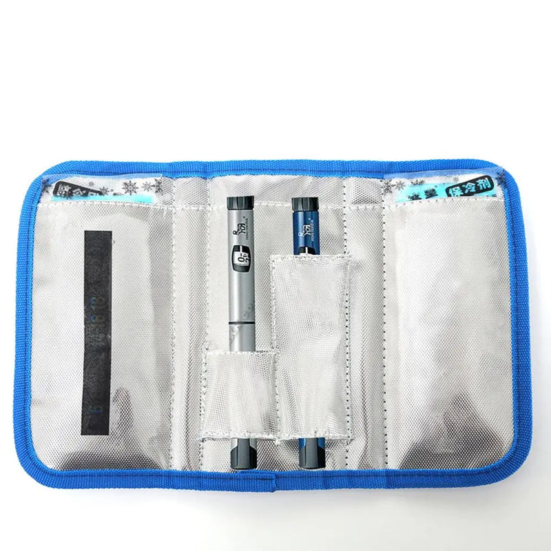 Portable Insulin Cooling Bag Protector Pill Refrigerated Ice Pack Medical Cooler Insulation Organizer Outdoor Travel Case Gel