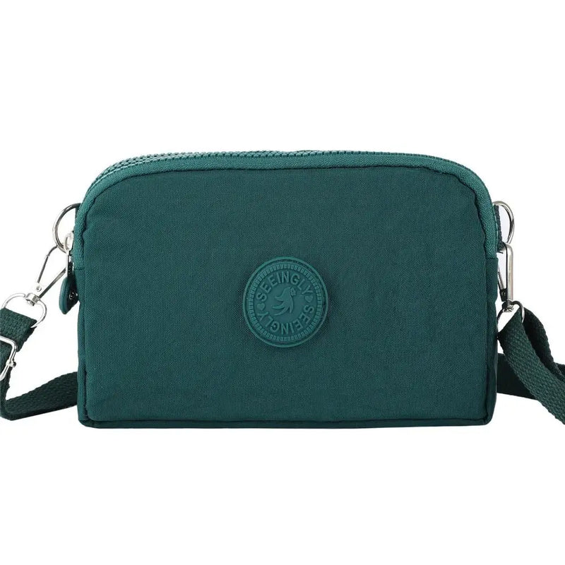 Waterproof Nylon Crossbody Phone Bag - Durable, Wear-resistant Handbag & Wallet with Card Holder