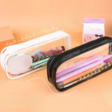Transparent Women's Cosmetic Bag Waterproof Zipper Makeup Bag Travel Accessories Girl Boy Student Makeup Brush Pencil Case Pouch