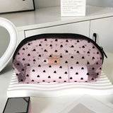 New Nylon Mesh Cosmetic Bag Portable Travel Toiletry Organizer Makeup Bag Multifunctional Women Lipstick Key Coin Purse Pouch