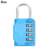 4 Dial Digit Combination Lock Metal Code Lock Password Lock Waterproof Rust-proof Luggage Padlock Travel Accessories