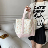 Floral Patchwork Women's Tote Shoulder Bag Purse