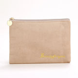 Plush Makeup Bag Cosmetic Bag for Women Zipper Large Solid Color Travel Toiletry Bag Travel Make Up Beauty Washing Pouch