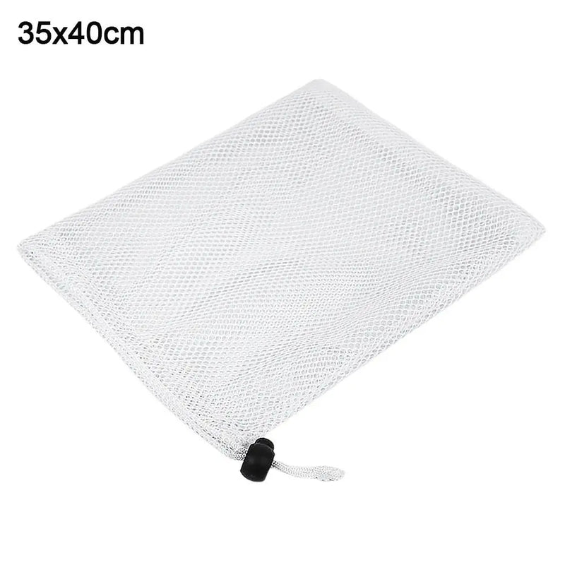 Durable Nylon Mesh Drawstring Storage Pouch Bag Multi Purpose Stuff Sack Home Travel Outdoor Activity Pouch Laundry Bag