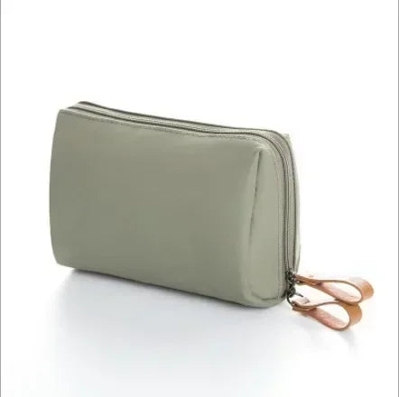 New Women Cosmetic Bag Solid Color Korean Style Makeup Bag Pouch Toiletry Bag Waterproof Makeup Organizer Case
