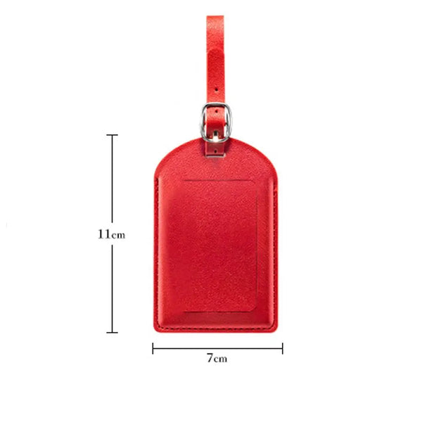 Anti Loss PU Leather Luggage Tags Creative Suitcase Address Label Baggage Boarding Bag Tag Boarding Passes Travel Accessories