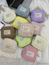 Cute Mini Makeup Bag for Women Portable Travel Small Cosmetic Bags Lipstick Case Zipper Toiletry Bag Washing Pouch Storage Bags