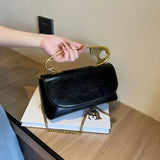 PU Leather Handbag Women Designer Chains flap Shoulder Bag 2025 Fashion Party Clutch Bags Purse Mini Crossbody Tote Female bolsa