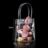 Durable Transparent PVC Handbag Large Capacity Multi-purpose Candy Bag Plastic Gift Jelly Bag Outing Travel Hiking Bag