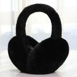 New Men Women Plush Ear Warmer Solid Color Winter Earmuffs Thickened Folding Earflap Ear Cover Outdoor Cold Protection