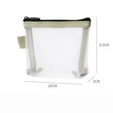 Transparent Mesh Mini Cosmetic Bag Makeup Case Lipstick Storage Bag Portable Key Earphone Data Line Organizer Card Holder Pouch