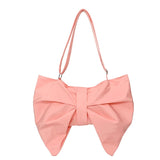 Bowknot Tote Bag Large Capacity Nylon Crossbody Handbag