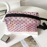 Portable Nylon Mesh Cosmetic Bag Multifunctional Toiletry Organizer Makeup Bags Makeup Case Women Lipstick Key Coin Purse Pouch