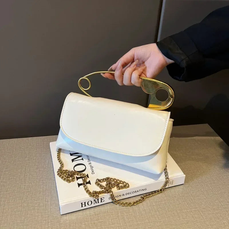 PU Leather Handbag Women Designer Chains flap Shoulder Bag 2025 Fashion Party Clutch Bags Purse Mini Crossbody Tote Female bolsa