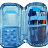 Portable Oxford Cloth Insulin Cooling Bag Floral Pattern Waterproof Insulin Cooler Pen Bag Glaciated Cold Storage Bag