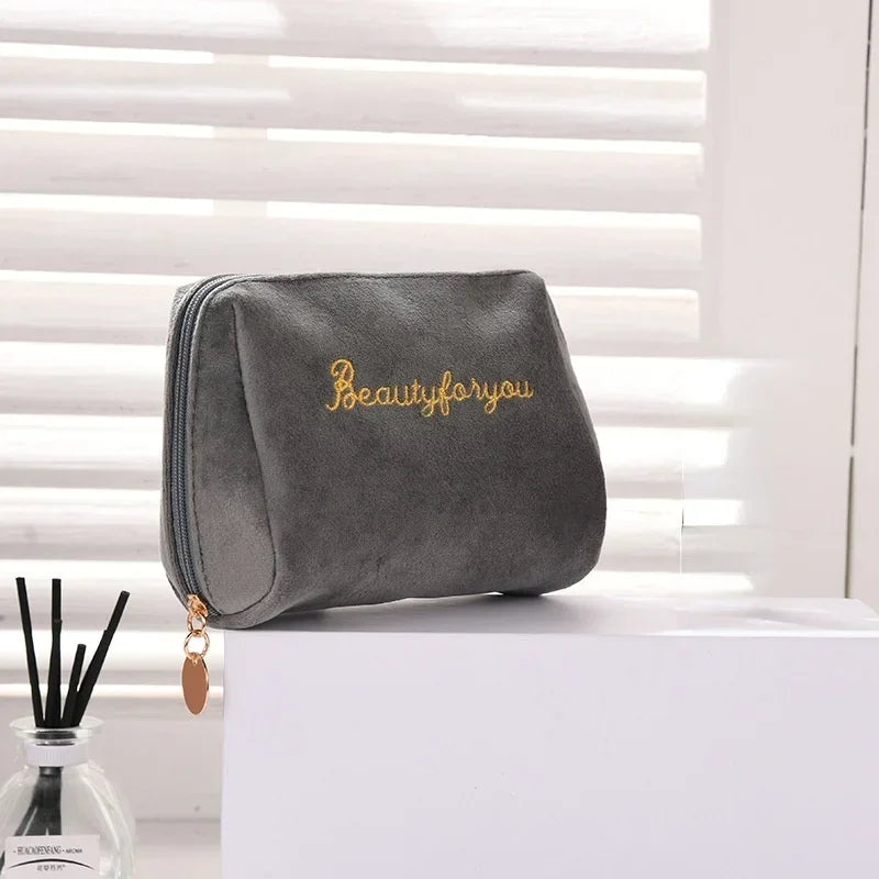 Velvet Portable Lipstick Bag Travel Makeup Pouch Storage Bags Cosmetic Bag Organizer Case