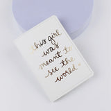 Travel Waterproof Dirt Passport Holder Cover Wallet Letter Print Fashion ID Card Holders Business Credit Card Holder Case Pouch