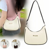 Women's PU Leather Crescent Shoulder Bag - Designer Fashion Handbag