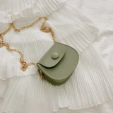 New Mini Shoulder Bag for Women Fashion Solid Color Chain Crossbody Bag Small Earphone Lipstick Storage Bag Handbags