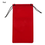 Portable Solid Color Drawstring Pouch Sunglasses Bags Myopia Customized Glass Case Soft Fabric Eyeglasses Bag
