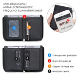 RFID Simple Short Men Zipper Wallets Luxury Brand Card Holder Male Wallet Photo Holder Coin Pocket Man Purses Wallets for Women