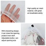Durable Nylon Mesh Drawstring Storage Pouch Bag Multi Purpose Stuff Sack Home Travel Outdoor Activity Pouch Laundry Bag