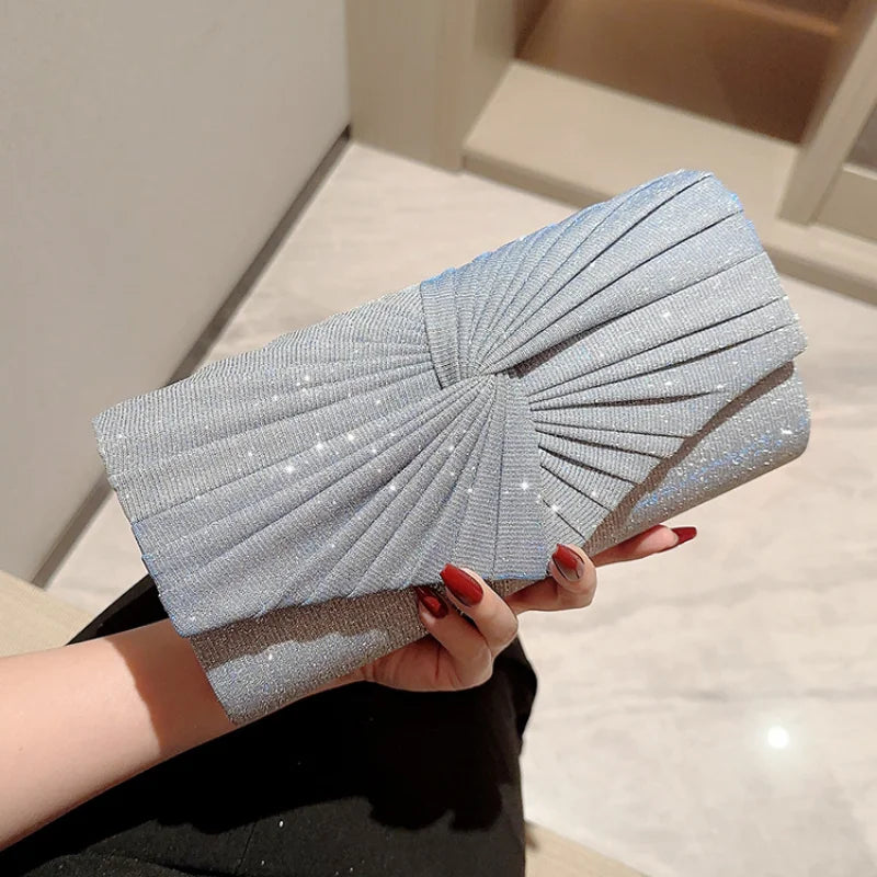 Glitter Sequin Clutch Evening Bag Luxury Party Purse