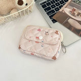 Cute Cartoon Small Travel Cosmetic Lipstick Earphone Card Portable Storage Bag Purse Women Gift Pouch Make Up Bags Organizer
