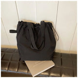 Casual Nylon Drawstring Crossbody Bag - Large Capacity, Ultra-Light