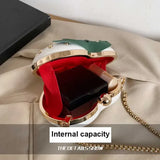 Cute Fruit Strawberry Heart Shape Pu Rivet Mini Fashion Ladies Chain Purse Clutch Bag Shoulder Bag Tote Female Flap Handbag Q5