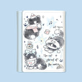 PU Leather Money Coin Purse 3 Folds INS Style Credit Card Holoder Cute Kitten Dog Card Wallets Money Bag Girls Students Gift