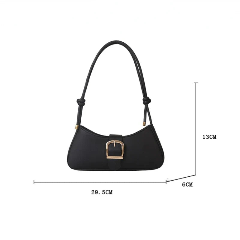 Women's Shoulder Bag Solid Color Popular Small Bag Trend Summer 2025 New Trendy Crossbody Bag Texture Shoulder Underarm Bag