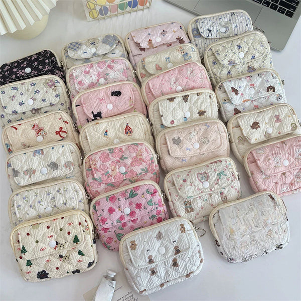 Cute Cartoon Multifunctional Coin Purse Kawaii Wallet Portable Coin Bag Key Earphone Coin Organizer Pouch Zipper Bag Kids Gift