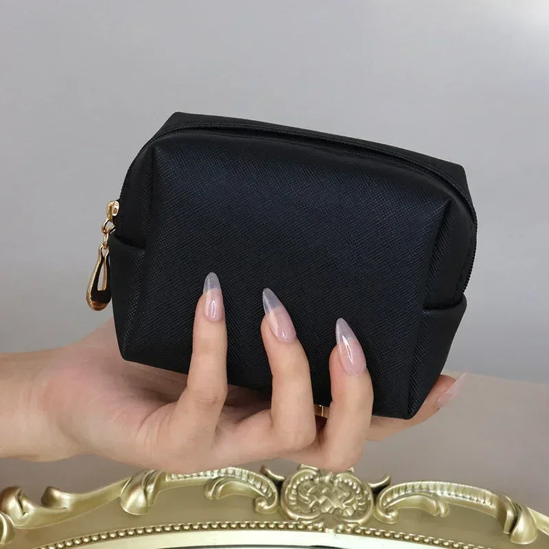 Fashion Women's Portable Cosmetic Bag Mini Jewelry Bag Lipstick Bag Travel Small Makeup Organizer Storage Bag