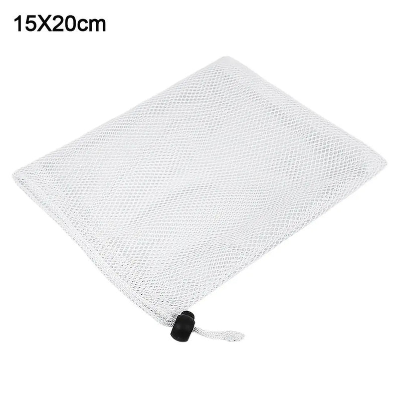 Durable Nylon Mesh Drawstring Storage Pouch Bag Multi Purpose Stuff Sack Home Travel Outdoor Activity Pouch Laundry Bag