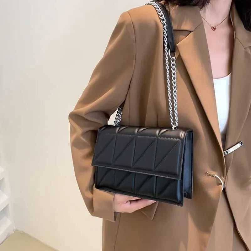 Fashion Women Shoulder Bag Ladies PU Leather Handle Handbags Chain Strap Crossbody Bags for Women Designer Bag Сумка