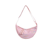 Nylon Reusable Crossbody Bag Large Capacity Trendy Dumpling Bag