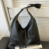 Women's Large Leather Tote Bag - High Capacity Shoulder Handbag
