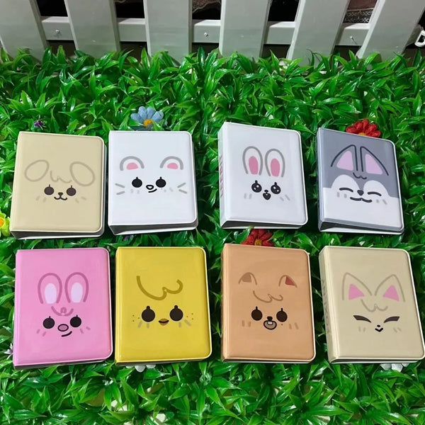 Durable 3 Inches Storing Albums Colorful Animal Korean Storage Album Mini Album Card Idol Small Card Storage Booklet