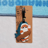 Cute Cartoon Baby Shark Travel Accessories Luggage Tag Silica Gel Suitcase ID Addres Holder Baggage Boarding Tag Portable Label