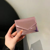 Simple Fashion Lady Card Holder Purse Women Purse Card Wallet Fashion Pu Leather Small Bags for Female Bags Credential Holder