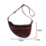 Sewing Thread Shoulder Bags Zipper Women's Bags 2025 Hot Sale PU High Capacity Handbag Solid Saddle Splicing Bolsas De Mujer