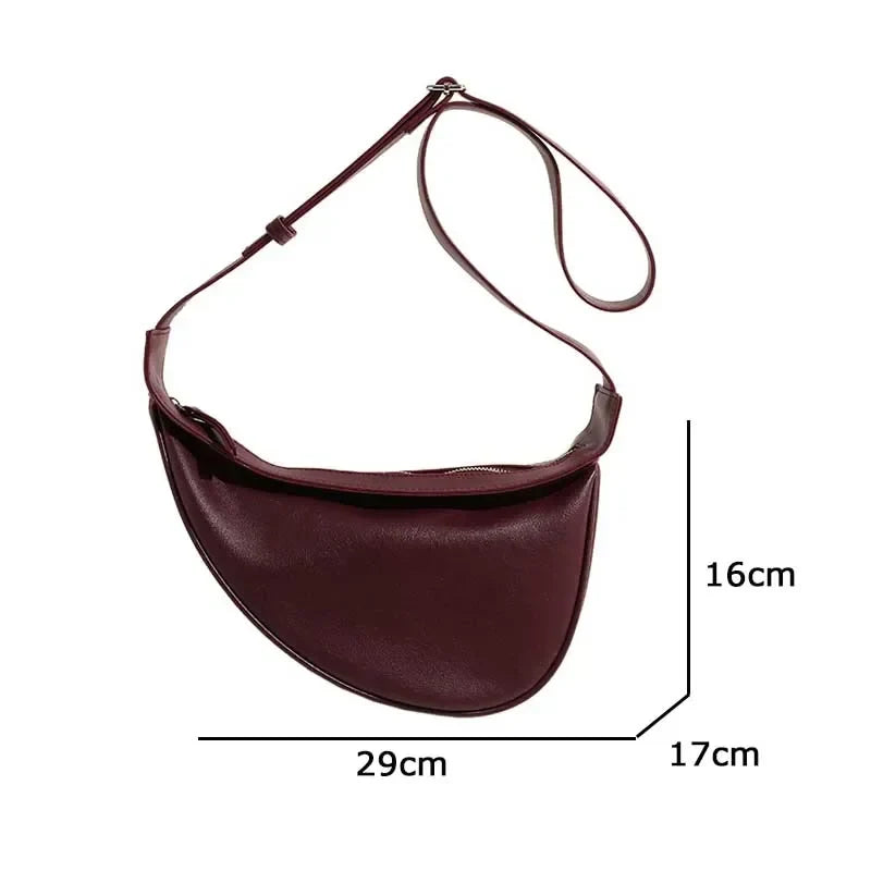 Sewing Thread Shoulder Bags Zipper Women's Bags 2025 Hot Sale PU High Capacity Handbag Solid Saddle Splicing Bolsas De Mujer