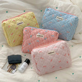 Portable Cosmetic Storage Bag Large Capacity Cosmetic Pouch Women Travel Makeup Case Female Zipper Organizer Handbag Pouch 파우치