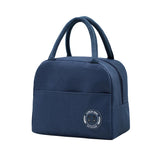 Thermal Lunch Bag Portable Cooler Pouch With Two Side-pockets Office Student Lunch Picnic Storage Box Food Container Handbag