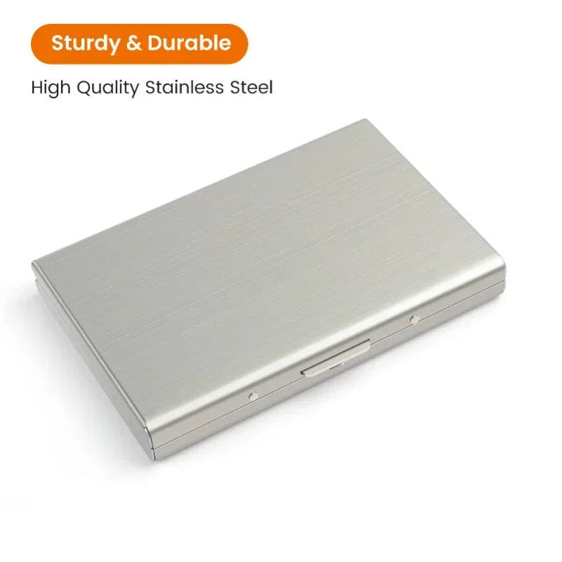 1pc Card Holder Men RFID Blocking Aluminum Metal Slim Wallet Money Bag Anti-scan Credit Card Holder Thin Case Small Male Wallet